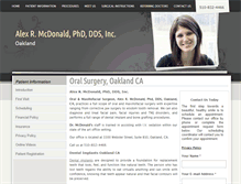 Tablet Screenshot of eastbaydentalsurgery.com